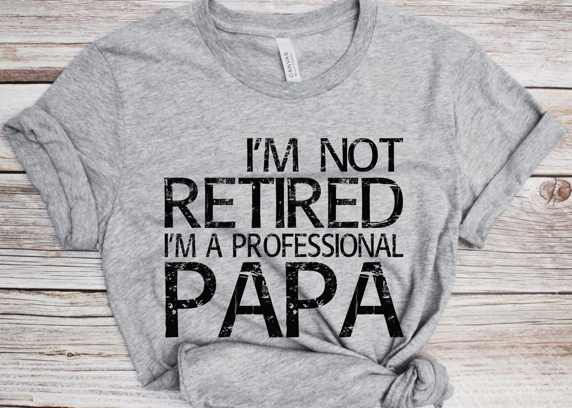 I'm Not Retired I'm A Professional Papa T-Shirt - Unisex Funny Mens Dad Shirt - Vintage TShirt for Father's Day Christmas