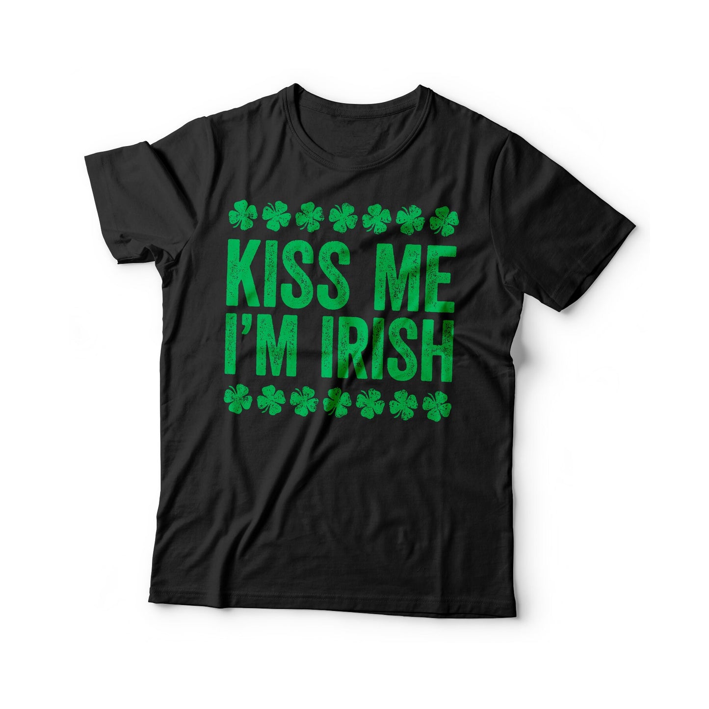 Kiss Me I'm Irish T-Shirt - Unisex Funny Drinking Squad Shirt - Matching Vintage Shenanigator TShirt Gift for St Patrick's Day 2025