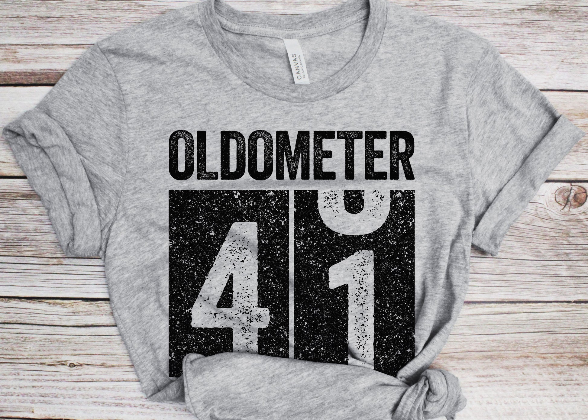 Oldometer 41 T-Shirt - Unisex Funny 41 AF Mens 41st Birthday Shirt - Born in 1984 Gift Vintage TShirt