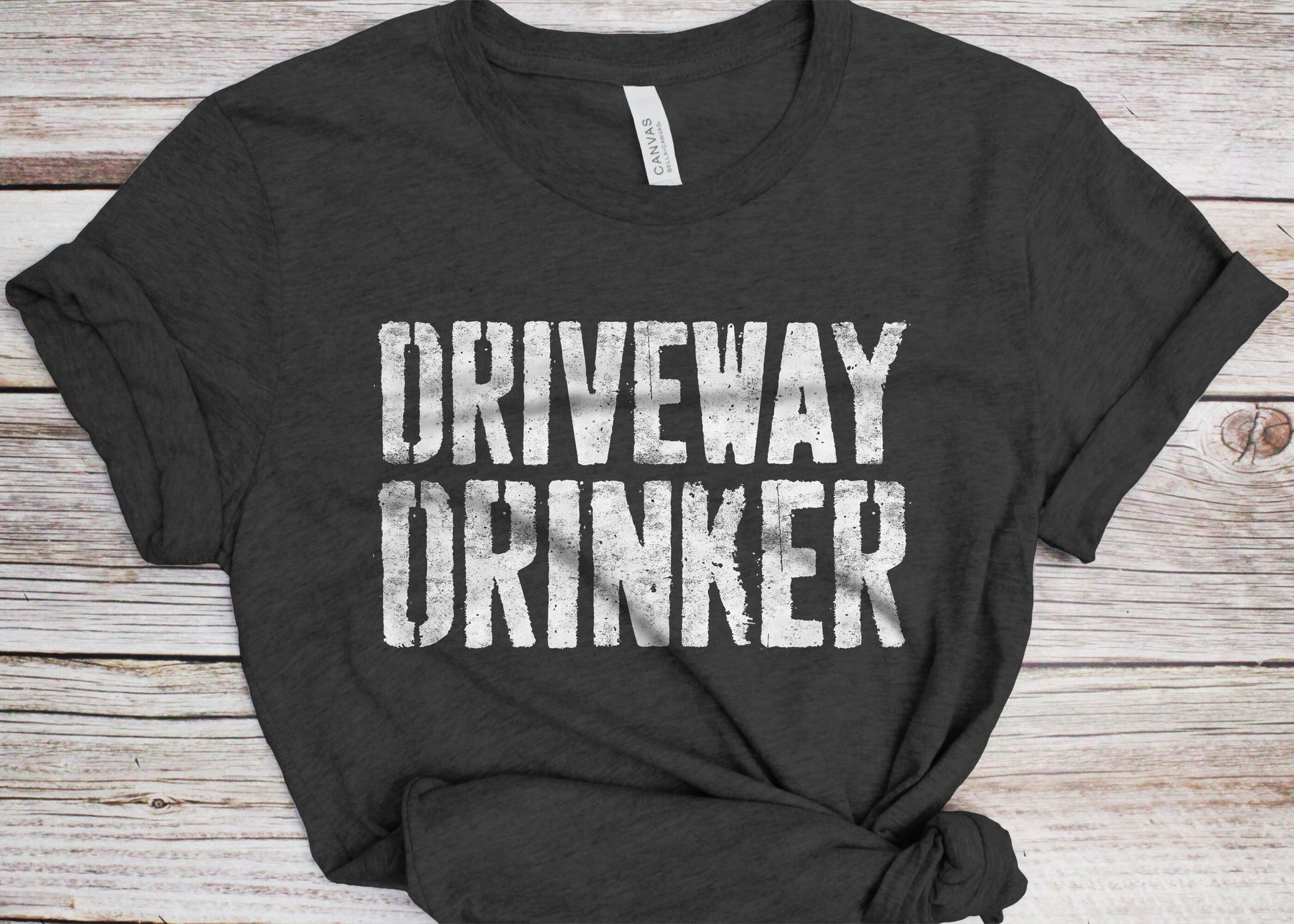 Driveway Drinker T-Shirt - Unisex Funny Mens Drinking Shirt - Alcohol Beer Wine Lover TShirt Gift Bar Party Christmas Birthday