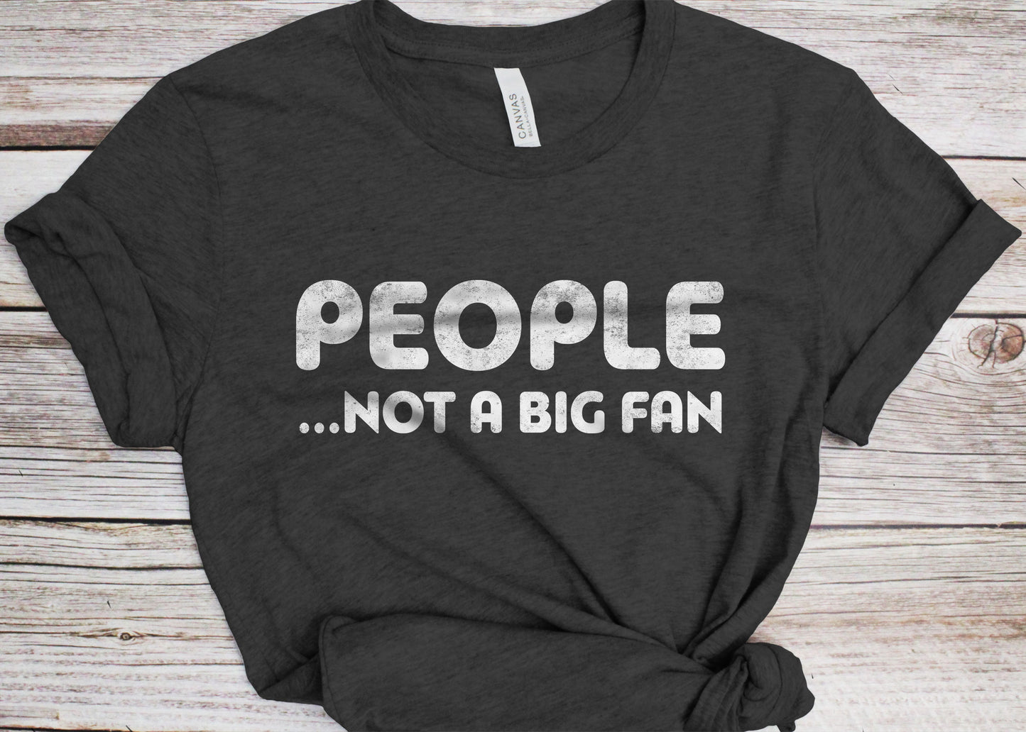 People Not A Big Fan T-Shirt - Funny Mens Social Distancing Introvert Shirt - Vintage Quarantine Gift TShirt for Isolation 2025