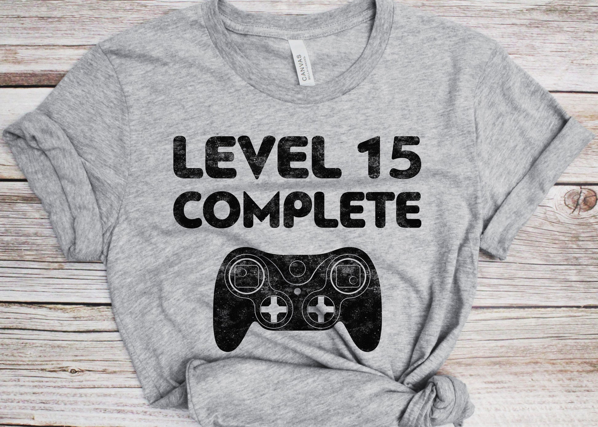 Level 15 Complete T-Shirt - Funny Mens 15th Wedding Anniversary Shirt - Vintage Married Since 2008 Gift TShirt for Father's Day Christmas