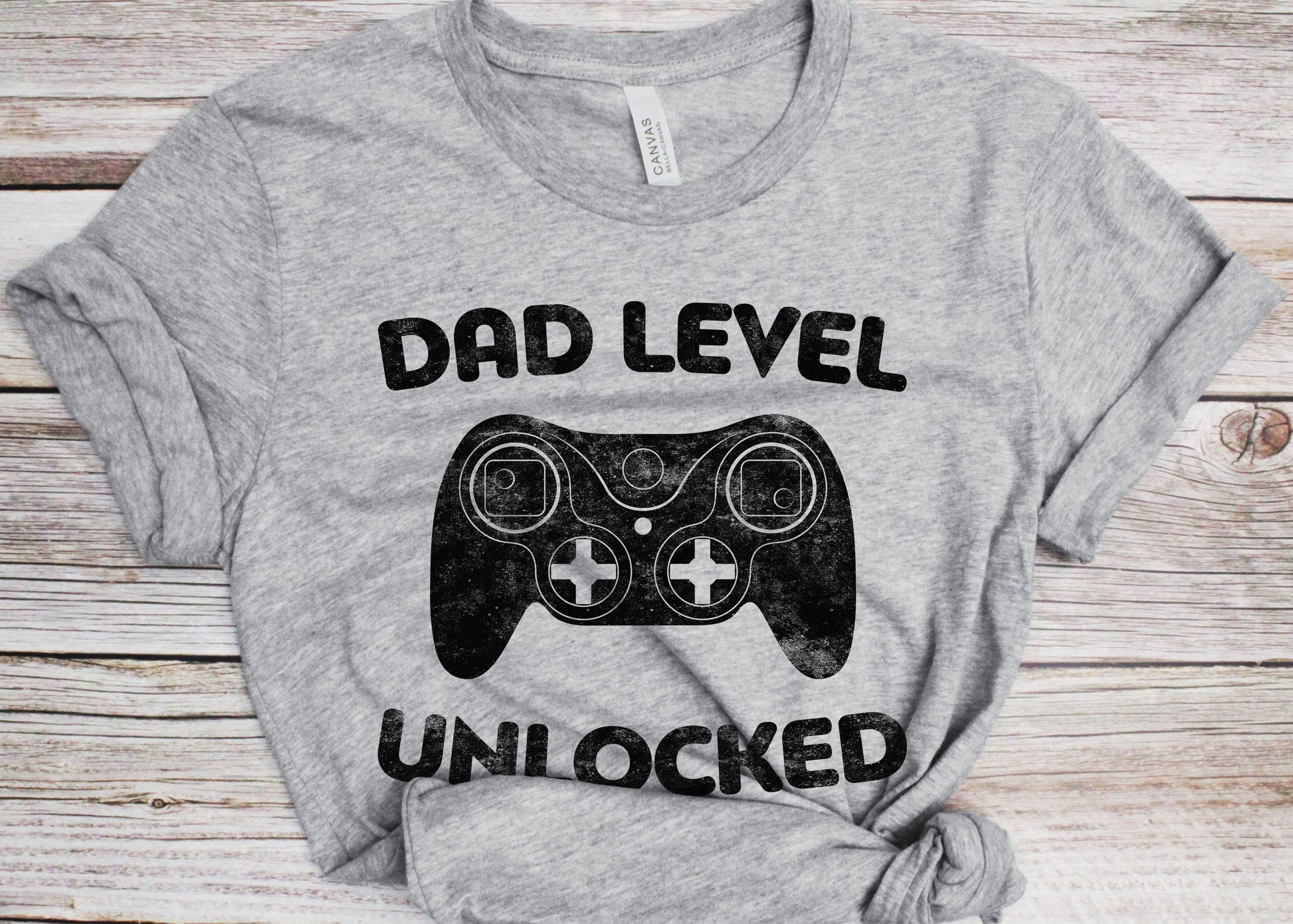 Dad Level Unlocked T-Shirt - Funny Mens Promoted To Daddy Gamer Shirt - Retro Gaming Dad Gift TShirt for Father's Day Birthday Christmas