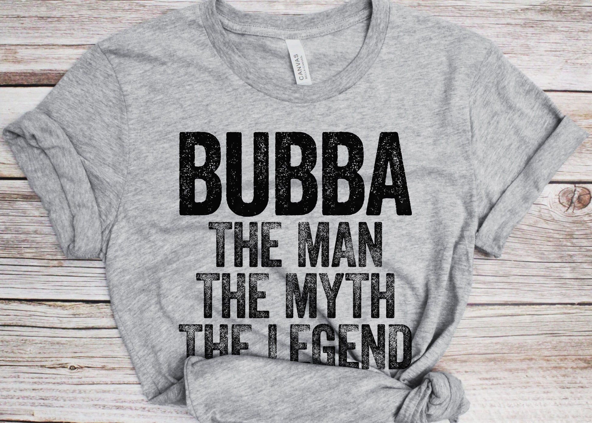 Bubba The Man The Myth The Legend T-Shirt - Unisex Funny Mens Best Brother Ever Shirt - Vintage Best Bro TShirt for Father's Day Birthday