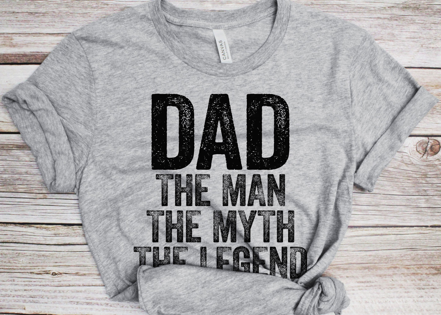 Dad The Man The Myth The Legend T-Shirt - Unisex Funny Mens Best Papa Shirt - Vintage Daddy TShirt for Father's Day Christmas