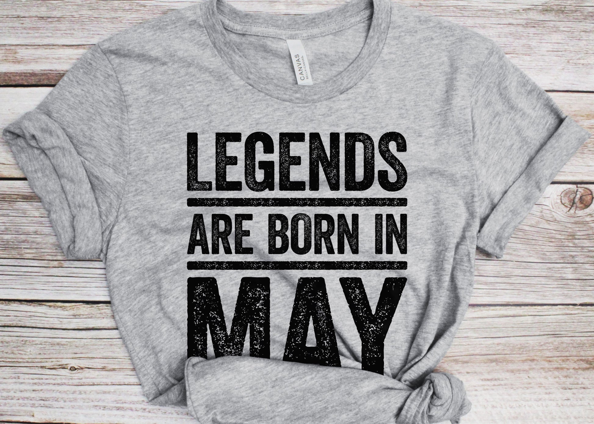 Legends Are Born In May T-Shirt - Unisex Funny Mens Birthday Shirt - Joke Born In May Gift Vintage TShirt for BDay Party