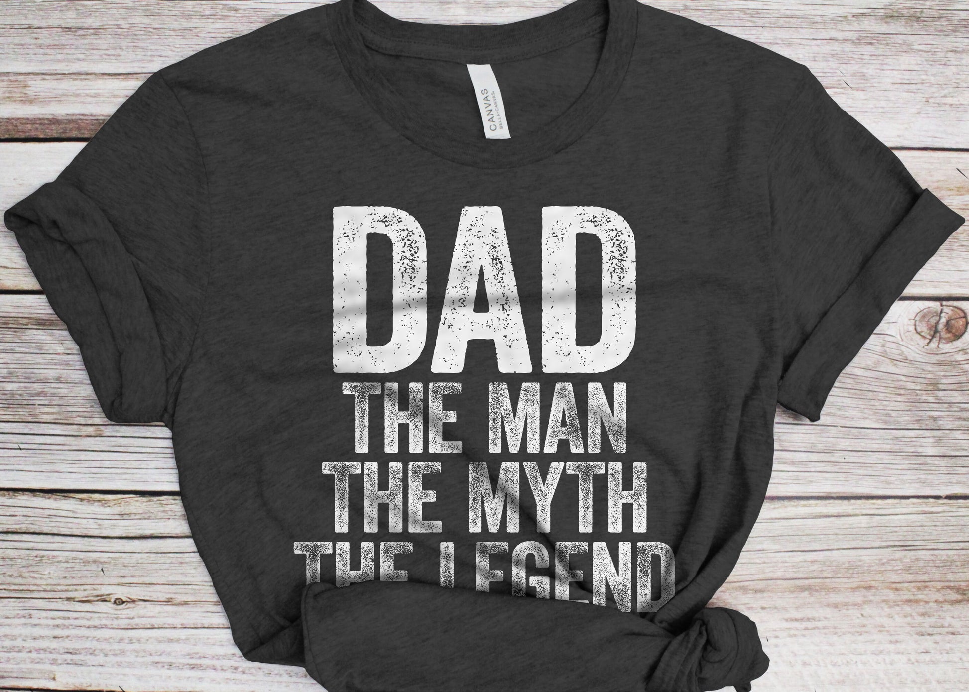 Dad The Man The Myth The Legend T-Shirt - Unisex Funny Mens Best Papa Shirt - Vintage Daddy TShirt for Father's Day Christmas