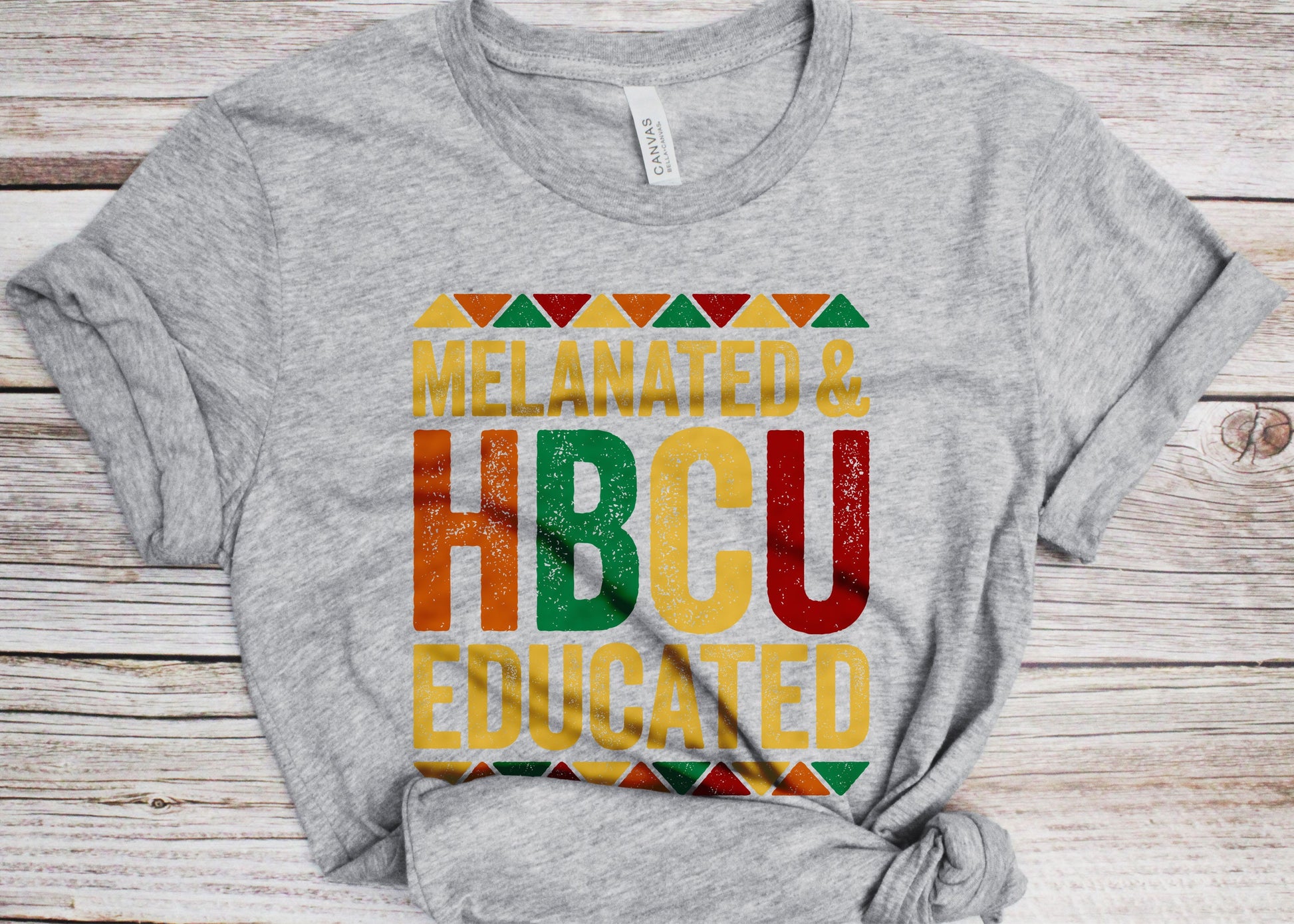 Melanated And HBCU Educated T-Shirt - Unisex Funny Mens Black Culture Proud Shirt - Vintage HBCU Grad TShirt for Black History Month