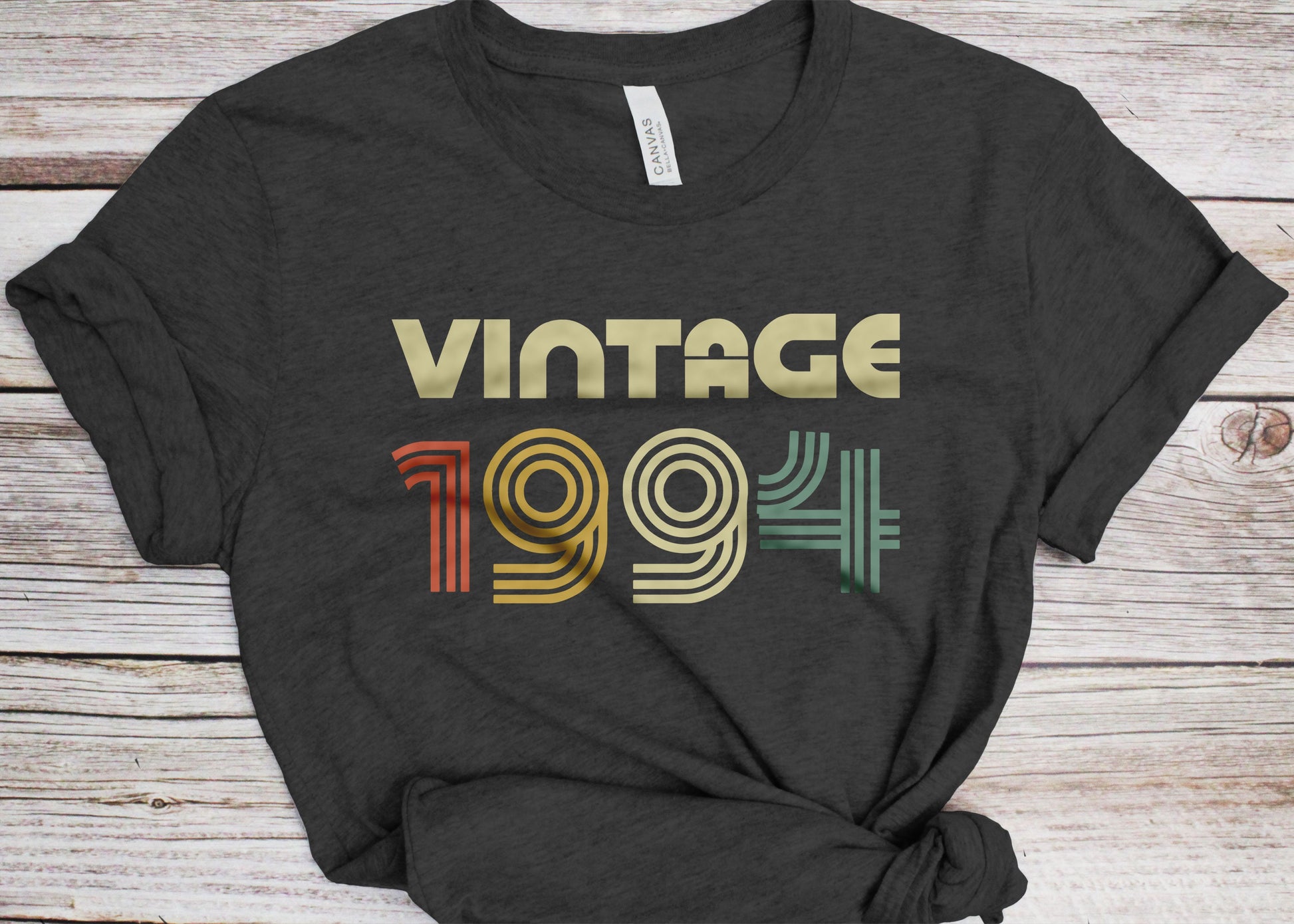 Vintage 1994 T-Shirt - Unisex Women Men Funny Retro Font 31st Birthday Shirt - Vintage 1994 Gift TShirt for BDay Party Christmas