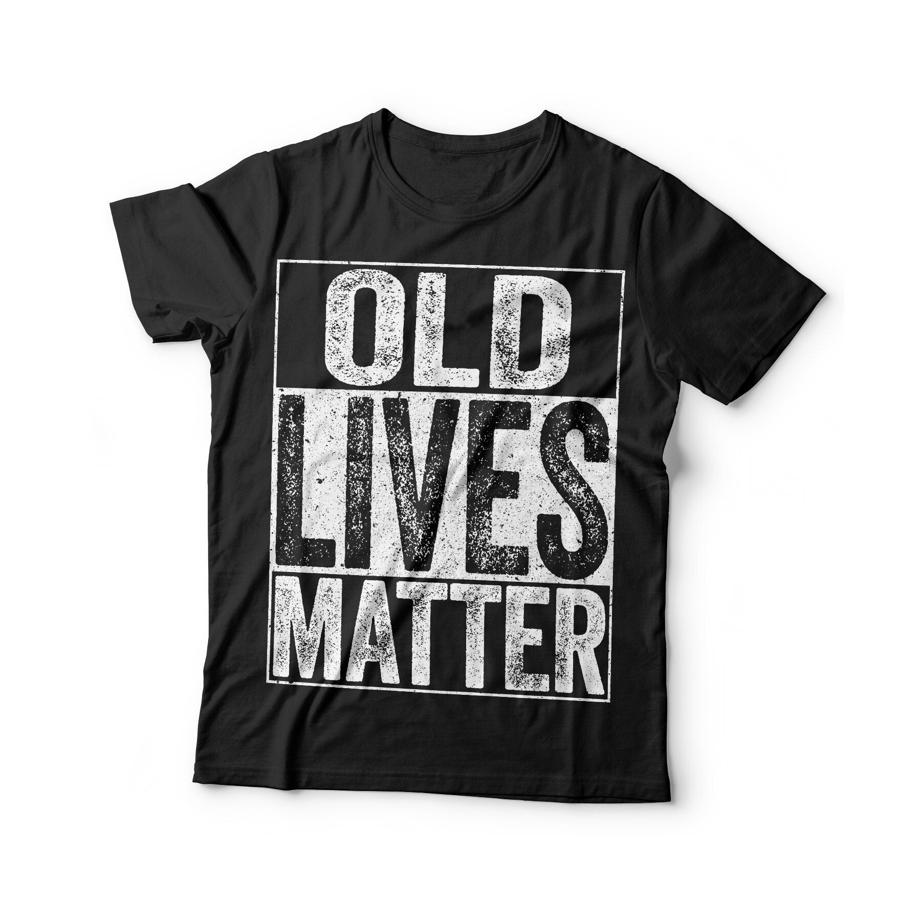 OLD Lives Matter T-Shirt - Unisex Mens Funny 50th 60th 70th 80th Birthday Shirt - Senior Man Gift Vintage TShirt for Father's Day Christmas