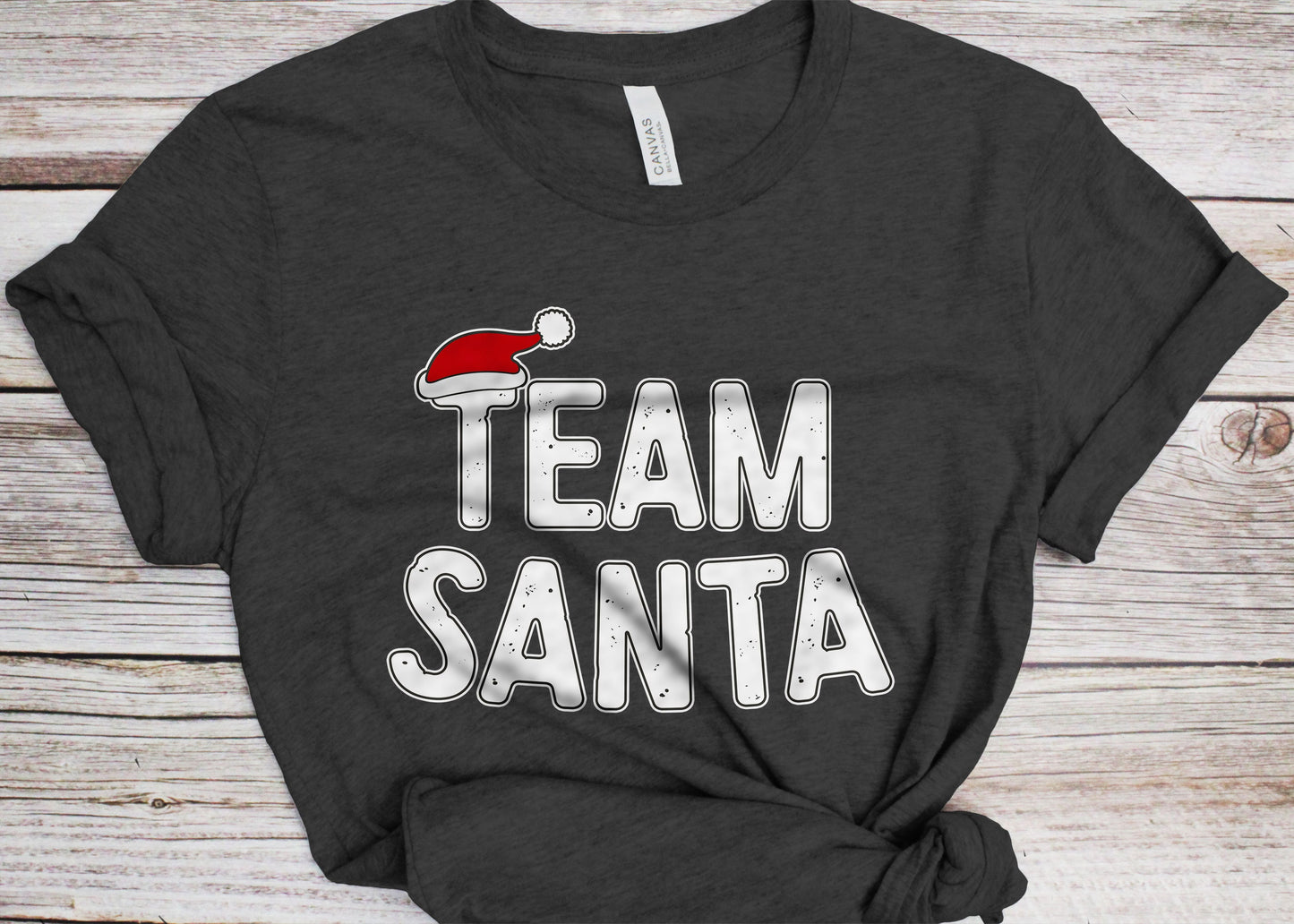 Team Santa T-Shirt - Unisex Funny Matching Merry Christmas Shirt - Santa Claus XMas Party Tee Holiday Gift for Christmas Day 2025