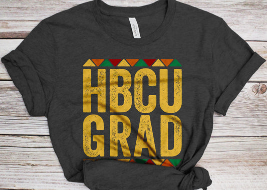 HBCU Grad T-Shirt - Unisex Funny Mens Black Culture Proud Shirt - Vintage HBCU Graduate TShirt for Black History Month