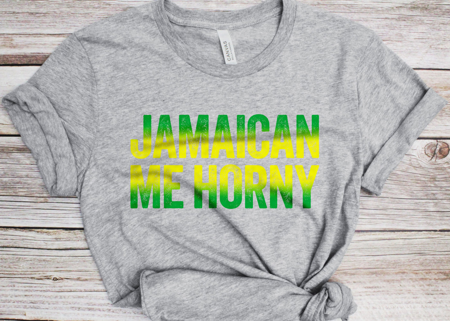 Jamaican Me Horny T-Shirt - Unisex Funny Mens Jamaican Roots Shirt - Caribbean Cruise Party TShirt for Vacation Birthday Christmas