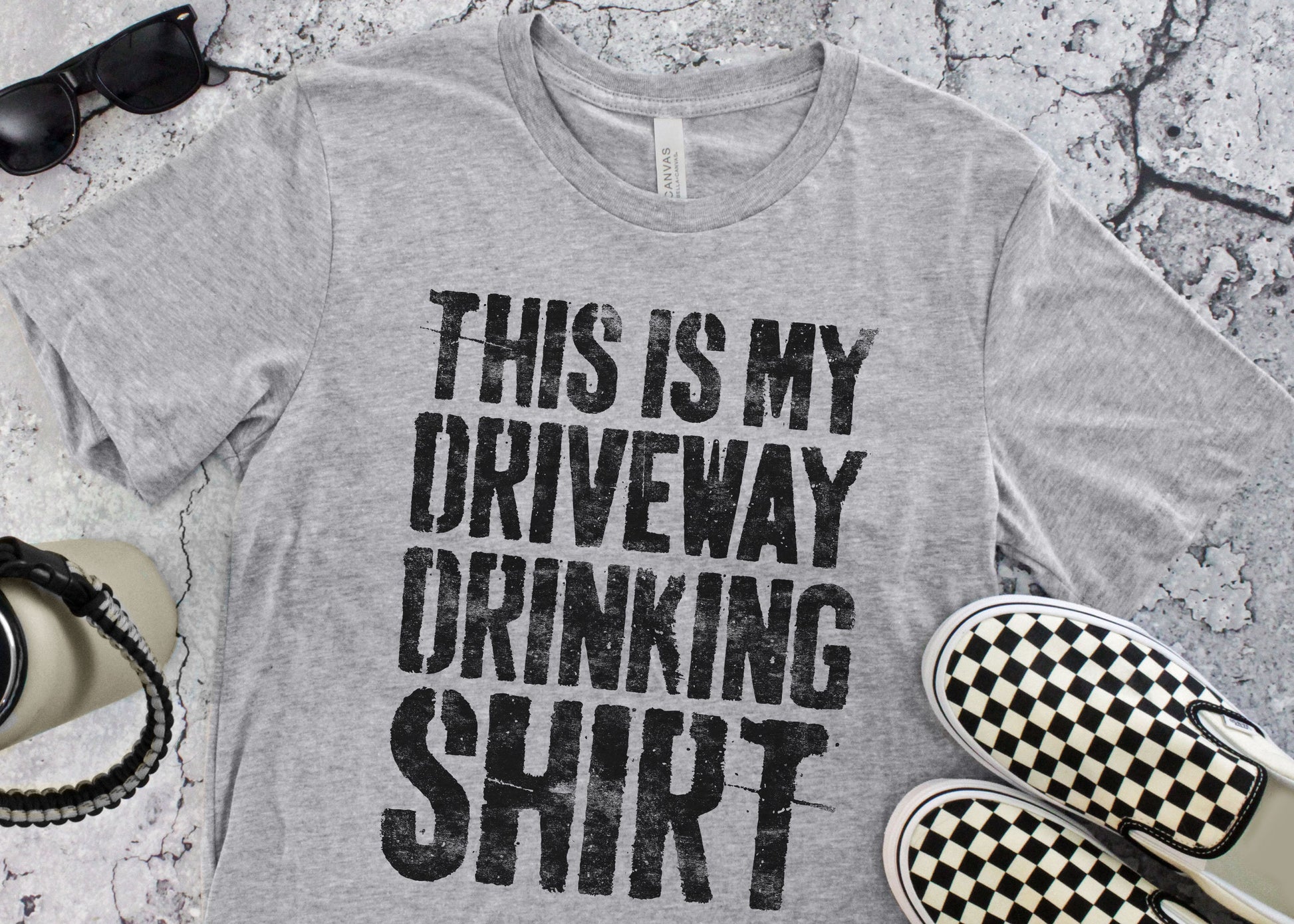 This Is My Driveway Drinking Shirt T-Shirt - Unisex Funny Mens Drinking Shirt - Alcohol Beer Wine Lover TShirt Gift Bar Party Christmas