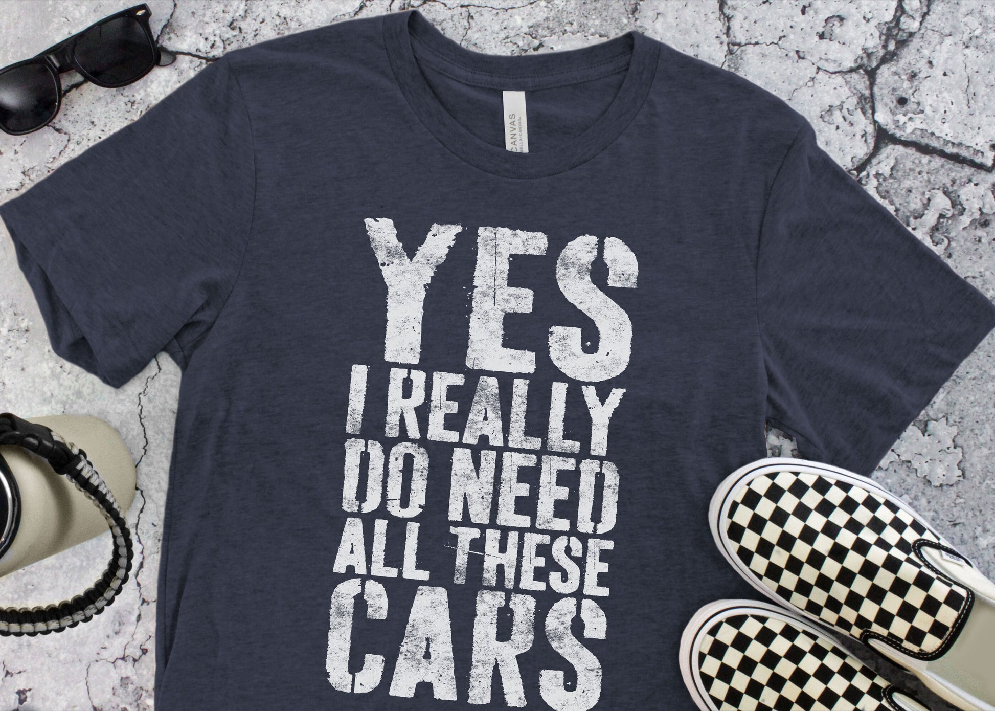 Yes I Really Do Need All These Cars T-Shirt - Funny Mens Engineer Mechanic Car Guy Shirt - Vintage Car Lover Gift TShirt for Birthday