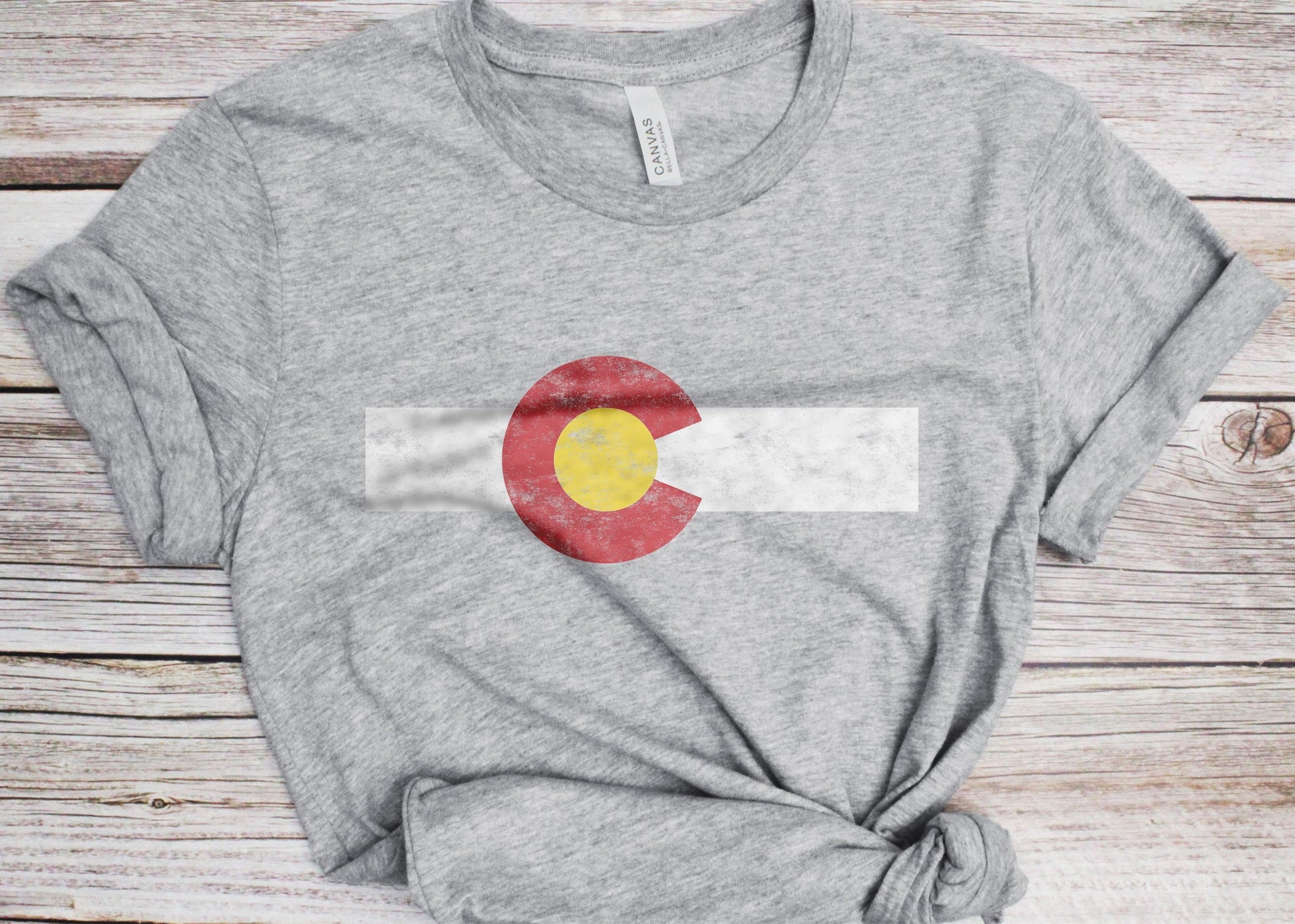 Colorado State Flag T-Shirt - Unisex Mens Funny USA Colorado State Shirt - Vintage Patriotic TShirt Gift for Birthday Christmas Colorado Day