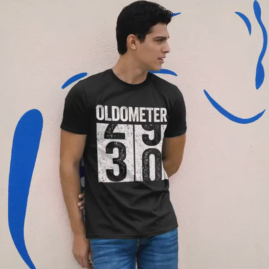 Oldometer 30 T-Shirt - Unisex Funny 30 AF Mens 30th Birthday Shirt - Born in 1995 Gift Vintage TShirt