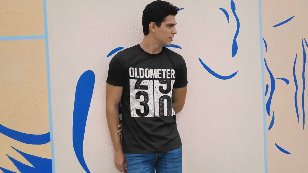 Oldometer 30 T-Shirt - Unisex Funny 30 AF Mens 30th Birthday Shirt - Born in 1995 Gift Vintage TShirt