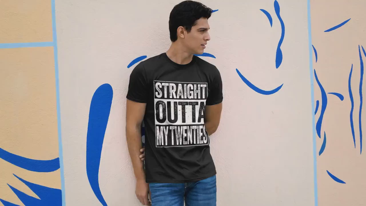 Straight Outta My Twenties T-Shirt - Unisex Funny 30 AF Mens 30th Birthday Shirt - Born in 1995 Gift Vintage TShirt